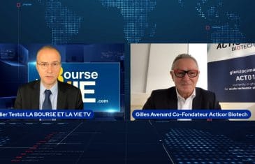 Gilles Avenard Directeur Général Acticor Biotech et co-fondateur, avec Didier Testot LA BOURSE ET LA VIE TV (Tous droits réservés 2021)