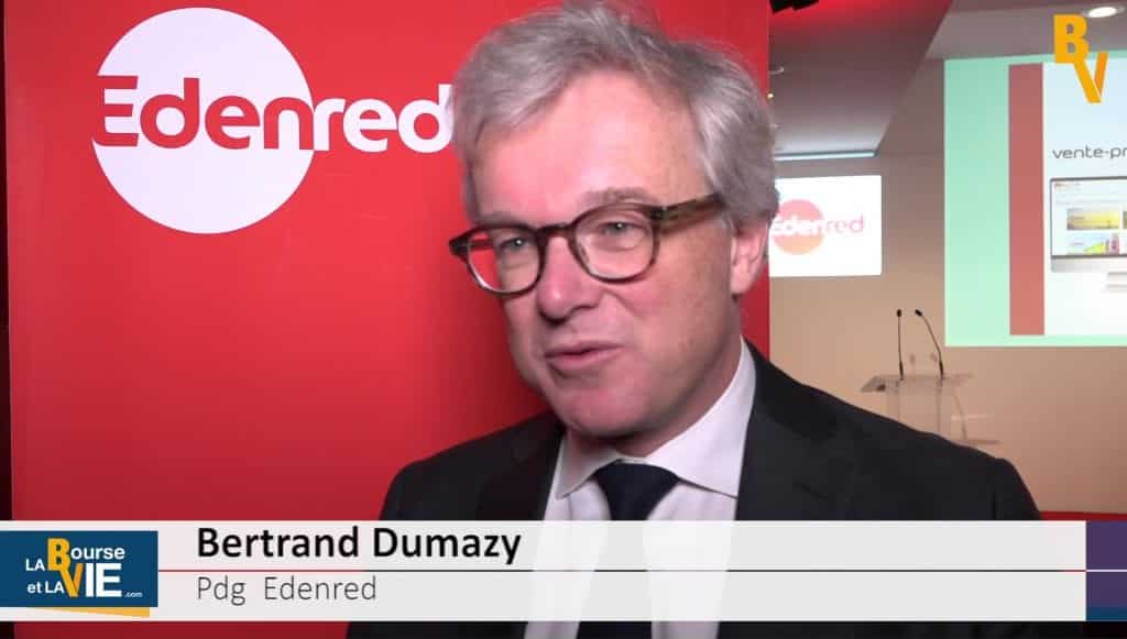 Bertrand Dumazy Pdg Edenred "Nous confirmons nos objectifs pour 2018" La Bourse et la Vie TV