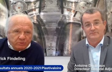 Retour sur les dernières actualités et les perspectives de l’entreprise avec Patrick Findeling Pdg et Antoine Doutriaux le nouveau Directeur Général Adjoint Plastivaloire qui donne sa première interview TV sur www.labourseetlavie.com.