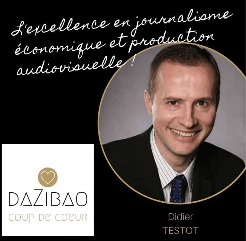 Découvrez le portrait #Dazibao de Didier TESTOT fondateur de LA BOURSE ET LA VIE TV