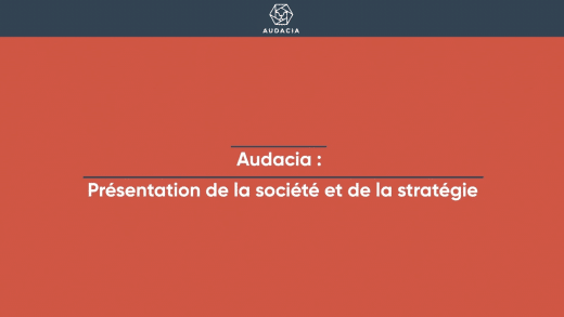 Introduction en Bourse Audacia (tous droits réservés 2021 www.labourseetlavie.com)
