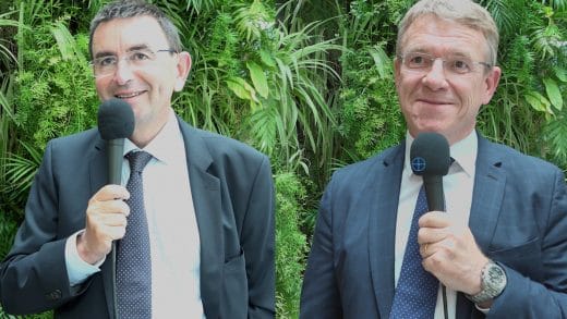 Denis Lambert et Philippe Gélin Groupe LDC (Photo www.labourseetlavie.com tous droits réservés 2022)