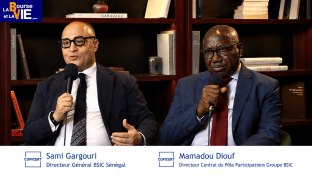 Sami Gargouri Directeur Général BSIC Sénégal et Mamadou Diouf Directeur Central du Pôle Participations Groupe BSIC (Tous droits réservés 2026 www.labourseetlavie.com)