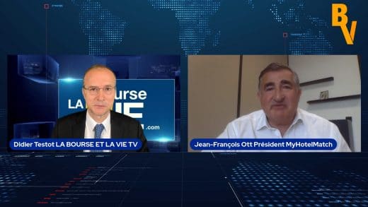 Jean-François Ott Président MyHotelMatch et didier Testot LA BOURSE ET LA VIE TV (Tous droits réservés 2022 www.labourseetlavie;com)