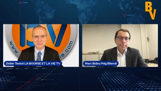 Marc Bidou Pdg Bilendi avec Didier Testot Fondateur de LA BOURSE ET LA VIE TV (Tous droits réservés 2022 www.labourseetlavie.com)